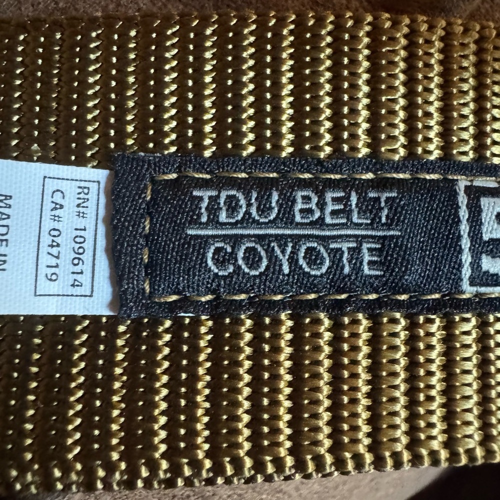 5.11 Tactical TDU belt Coyote color Model 59552 New Size Medium (32-34) - Picture 9 of 12